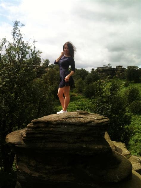 Climbing Brimham Rocks in Yorkshire