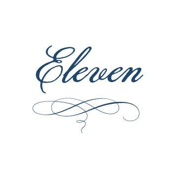 Classic Calligraphy Table Number, 11/ Eleven | Calligraphy t ...