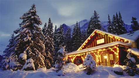 Mountain Cabin Winter Wallpapers - Wallpaper Cave