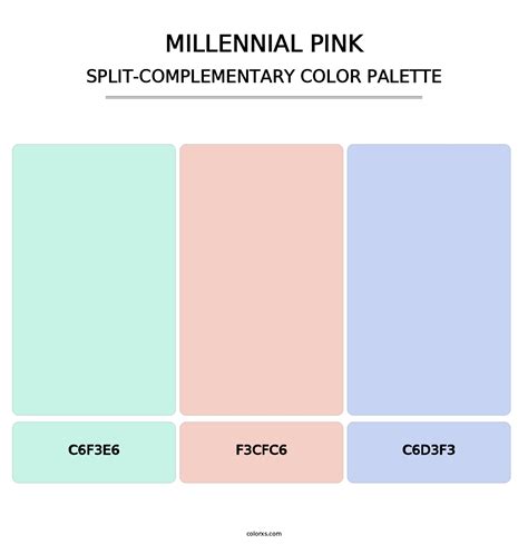 Millennial Pink color palettes - colorxs.com