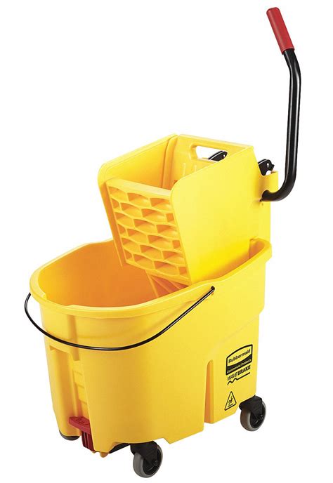 RUBBERMAID COMMERCIAL PRODUCTS, Side Press, 8 3/4 gal Capacity, Mop Bucket and Wringer - 493G96 ...