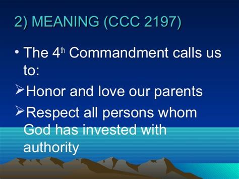 4th commandment (family)