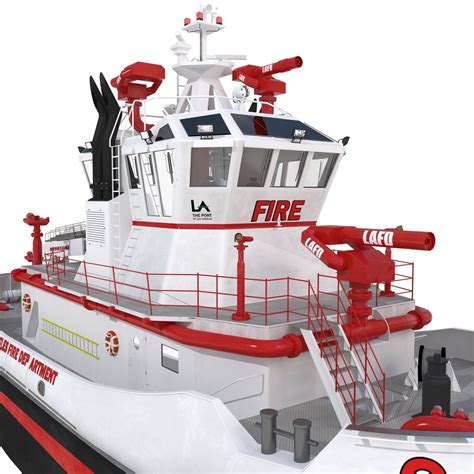 Fire Boat 3D Model $199 - .max .ma .3ds .obj .c4d - Free3D