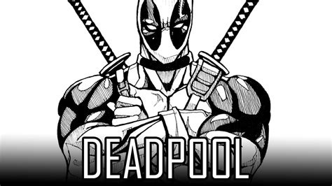 Draw Deadpool - How To Draw With Quick Simple & Easy Steps For Beginners 01 - YouTube