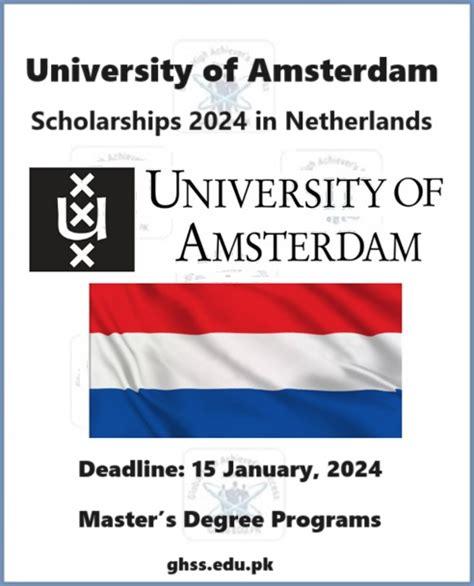 University of Amsterdam Scholarships 2024-2025 in Netherlands