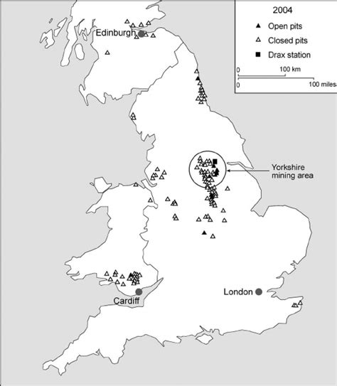 Location of coal mines in the UK. (Source: Coal Authority, 2004.) | Download Scientific Diagram