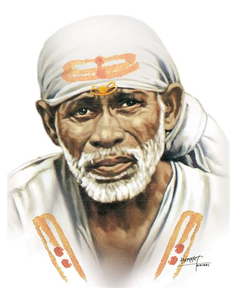 Sai Baba Face Painting | Saibaba Paintings /Photos/Images - Sai Art Online