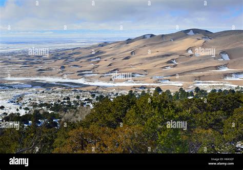 Great Sand Dunes National Park, Colorado in winter Stock Photo - Alamy