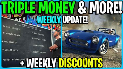 GTA 5 Online WEEKLY UPDATE Triple Money & More! - YouTube