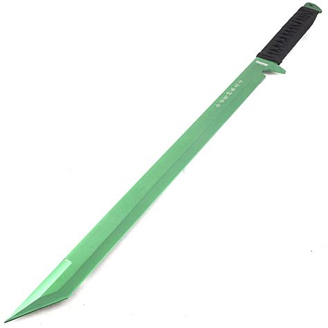 27" TANTO FULL TANG GREEN NINJA SWORD w/ SHEATH Samurai Katana Machete Japanese | eBay