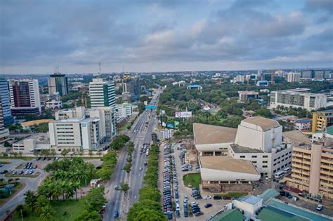 Bird Eye View of City Centre in Accra Ghana Editorial Photography - Image of modern, traffic ...