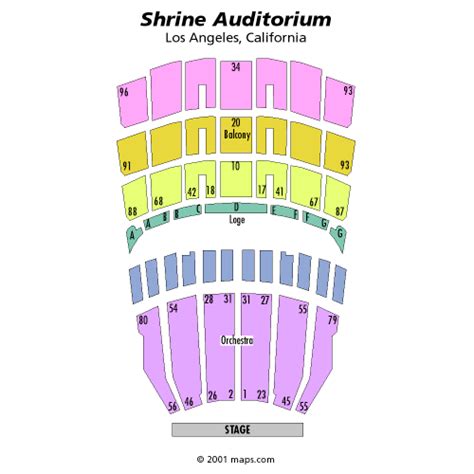 Shrine Auditorium Detailed Seating Chart | Awesome Home