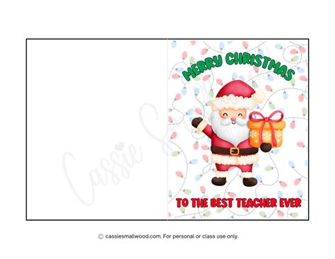 Cute & Funny Teacher Christmas Cards (Free Printable) - Cassie Smallwood