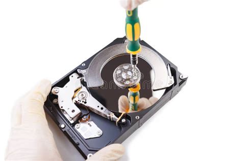 Internal Computer Hard Drive Repair in a Specialized Service Center ...