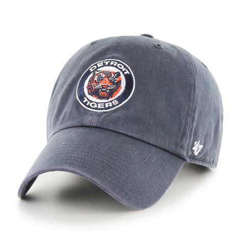 Detroit Tigers 47 Brand Vintage Classic Clean Up Adjustable Hat - Low ...