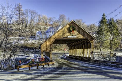 Quechee Covered Bridge View 1 Photograph by John Supan