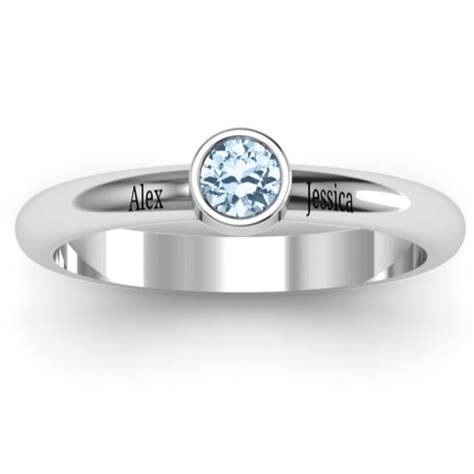 Bezel Set Solitaire Ring