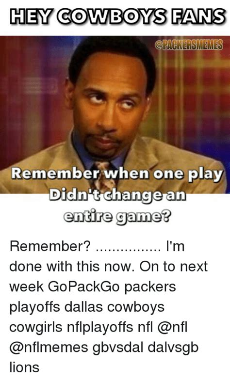 Cowboys packers Memes