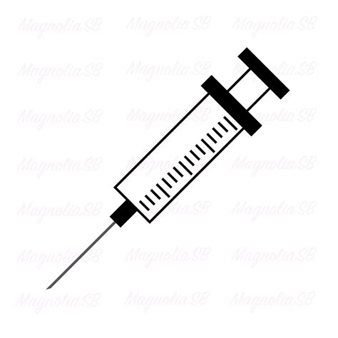 Syringe Svg Dxf Syringe Clip Art Nurse Syringe Clip Art | Etsy UK