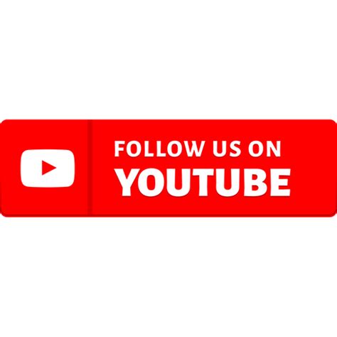 Follow us on youtube Logo Icon - Download in Flat Style