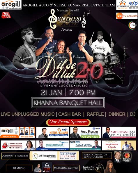 Dil Se Dil Tak 2.0 – Unplugged Bollywood Musical Event in Surrey