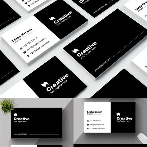 Black Business Card Design by heableye on DeviantArt