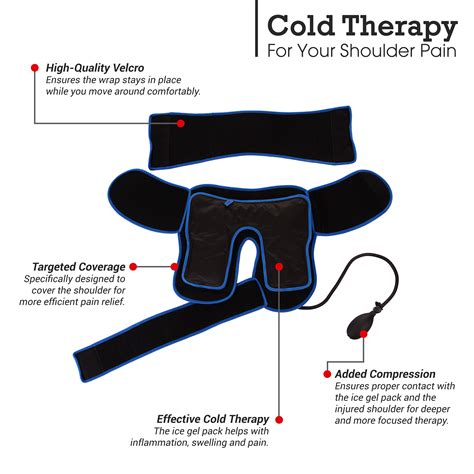 Shoulder Cold Therapy Wrap With Compression For Pain Relief And Post ...