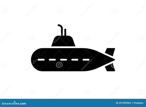 Military Submarine Diving In Dark Ocean Cartoon Vector | CartoonDealer.com #110961725