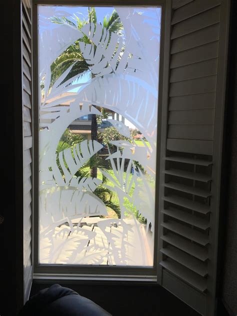 Bahama Breeze | Sliding Glass Door Film (Static Cling) | Window Film World