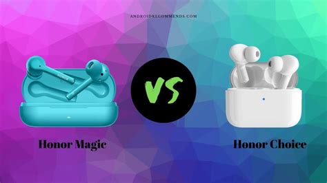 Honor Magic Earbuds VS. Honor Choice Earbuds