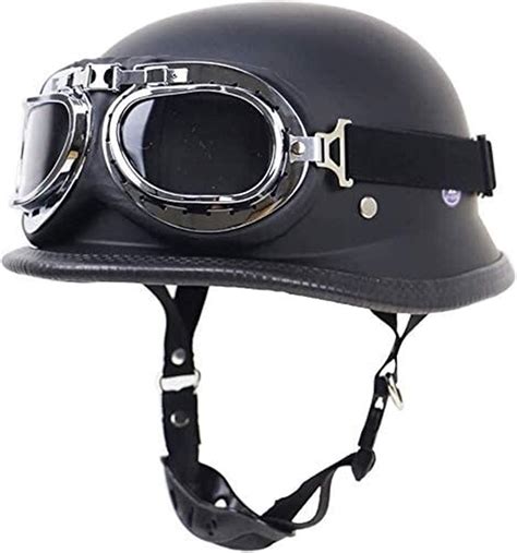 YLFC Motorcycle Motorbike Adult Half Helmet, DOT/ECE Approved ...