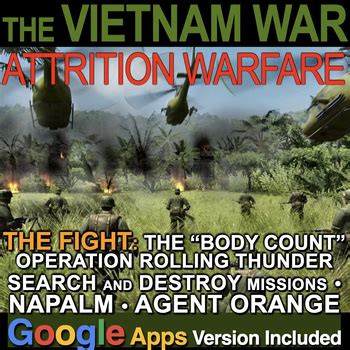 Vietnam War: Attrition Warfare Info Text Analysis + Distance Learning Version