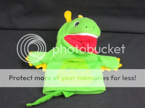 LEGENDS LORE BABY EINSTEIN BARD GREEN DRAGON PLUSH HAND PUPPET PRE DISNEY TOY