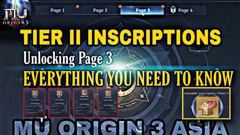 MU ORIGIN 3 ASIA - TIER 2 INSCRIPTIONS. Everything you need you know! +TIPS. - YouTube