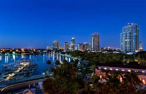 The St. Petersburg skyline. | St petersburg florida, Petersburg florida ...