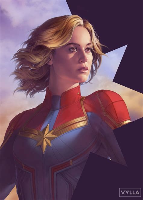 "Captain Marvel" fan art by Vylla : r/marvelstudios