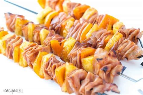 Hawaiian Ham and Pineapple Skewers - The Recipe Rebel