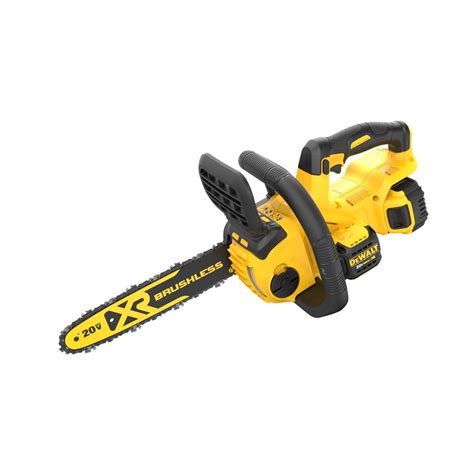 DEWALT 20-Volt MAX Lithium-Ion Cordless 12 in. Brushless Chainsaw w ...