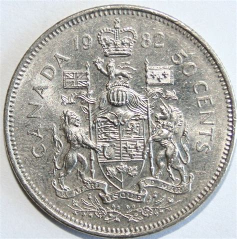 CANADA 1982 Half Dollar ELIZABETH II 50 Cent Coin | eBay