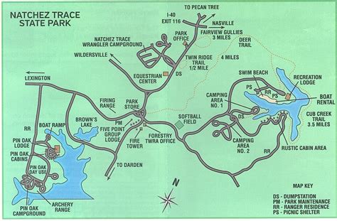 Natchez Trace State Park Map By Tennessee State Parks Avenza Maps Avenza Maps | lupon.gov.ph