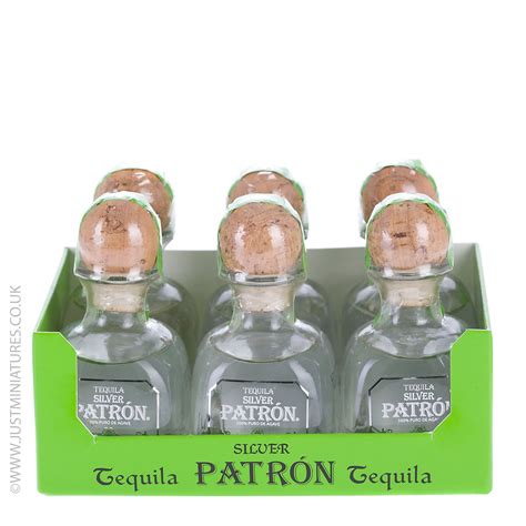 Patron Silver Tequila Miniature 5cl - 6 Pack | Patron silver tequila, Silver tequila, Tequila