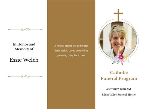 Free Catholic Funeral Template Printable Templates - vrogue.co