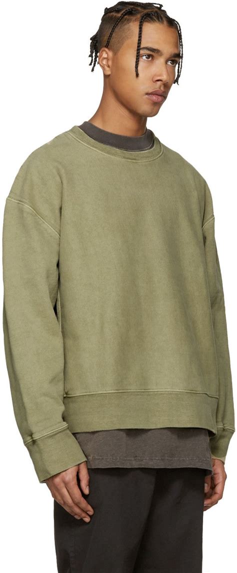 YEEZY Season 3 - Green Crewneck Sweatshirt | Green crewneck, Yeezy outfit, Yeezy