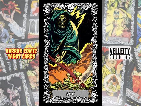 Horror Comic Tarot Cards V2 full 78 Card Deck Featuring - Etsy