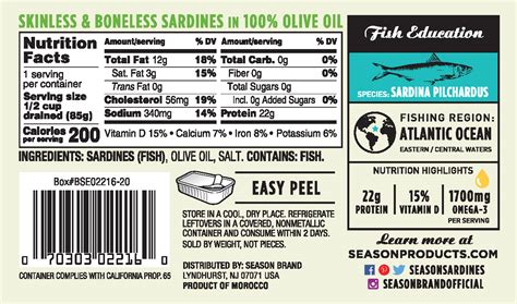 Sardines - Season Brand | Sustainable Canned Seafood