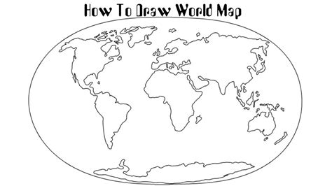 How To Draw World Map Easily Step By Step World Map Drawing How To Draw ...