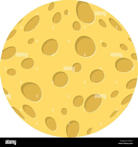 cartoon cheese moon vector symbol icon design. Beautiful illustration isolated on white ...