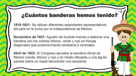 Historia de la bandera Mexicana para niños