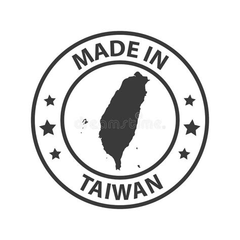 Made In Taiwan Icon Set, Republic Of China Product Labels Stock Vector ...