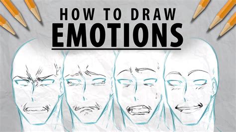 How to draw Emotions & Facial Expressions | Tutorial | DrawlikeaSir ...